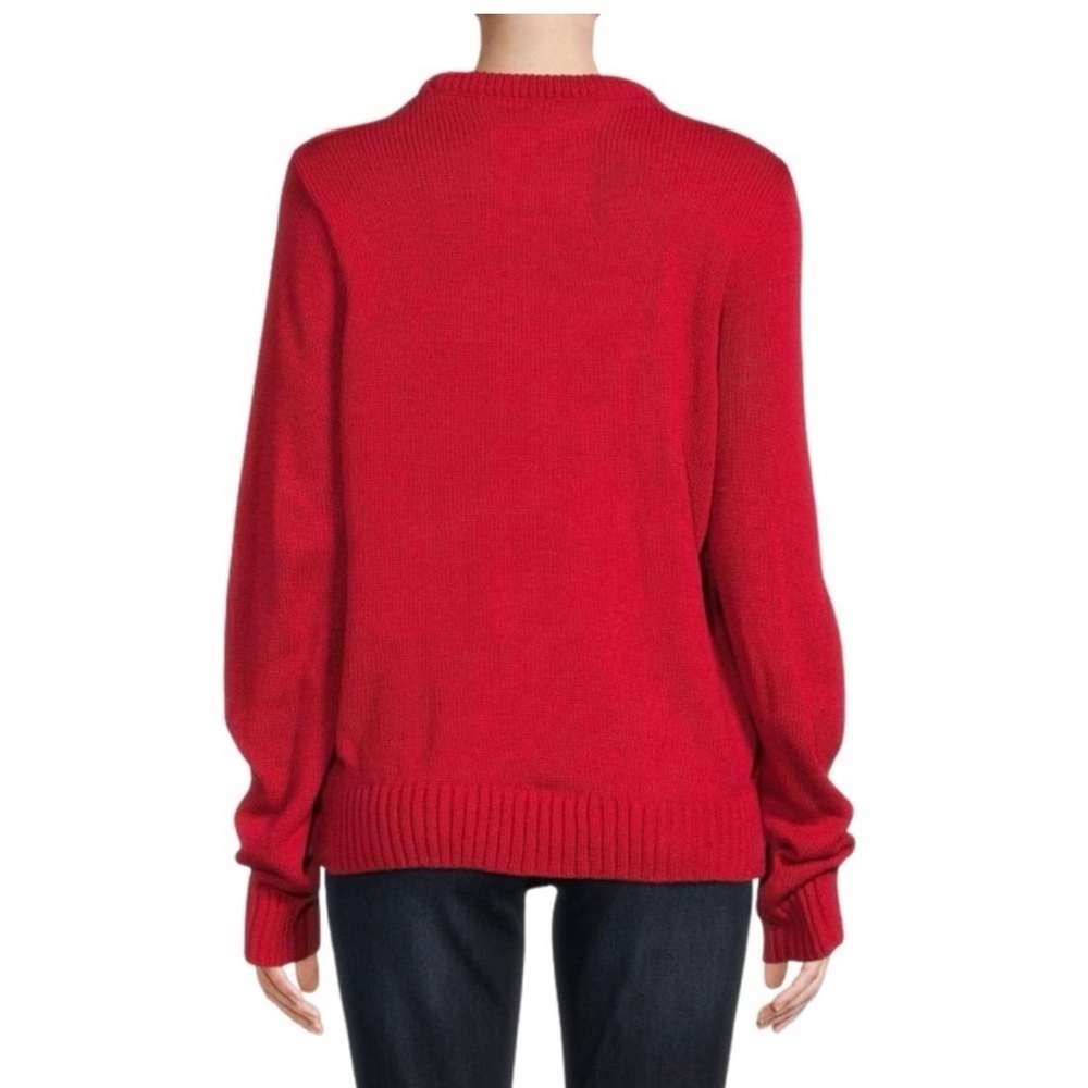 American Stitch Red Sweater with Gingerbread Design - Picture 3 of 8